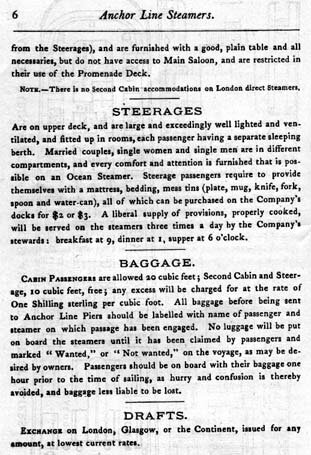 Anchor Line Passenger Accommodations, page 2